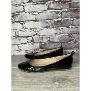 Karl Lagerfeld Paris Vada Black Patent Leather Ballet Flats Women’s 7M US/37.5EU